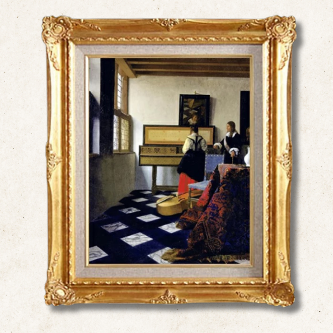 Johannes Vermeer  <br>-  The Music Lesson