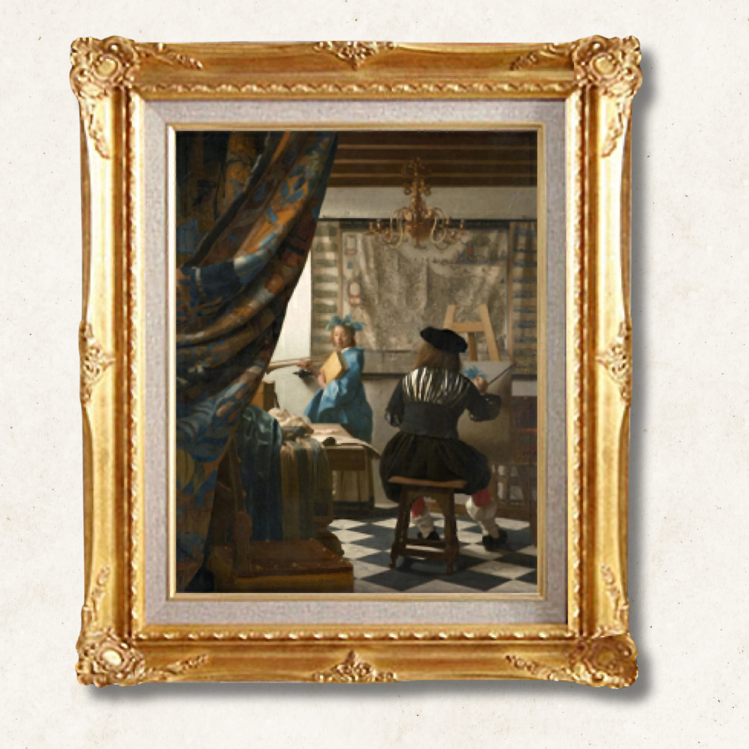 Johannes Vermeer  <br>-  The Art of Painting