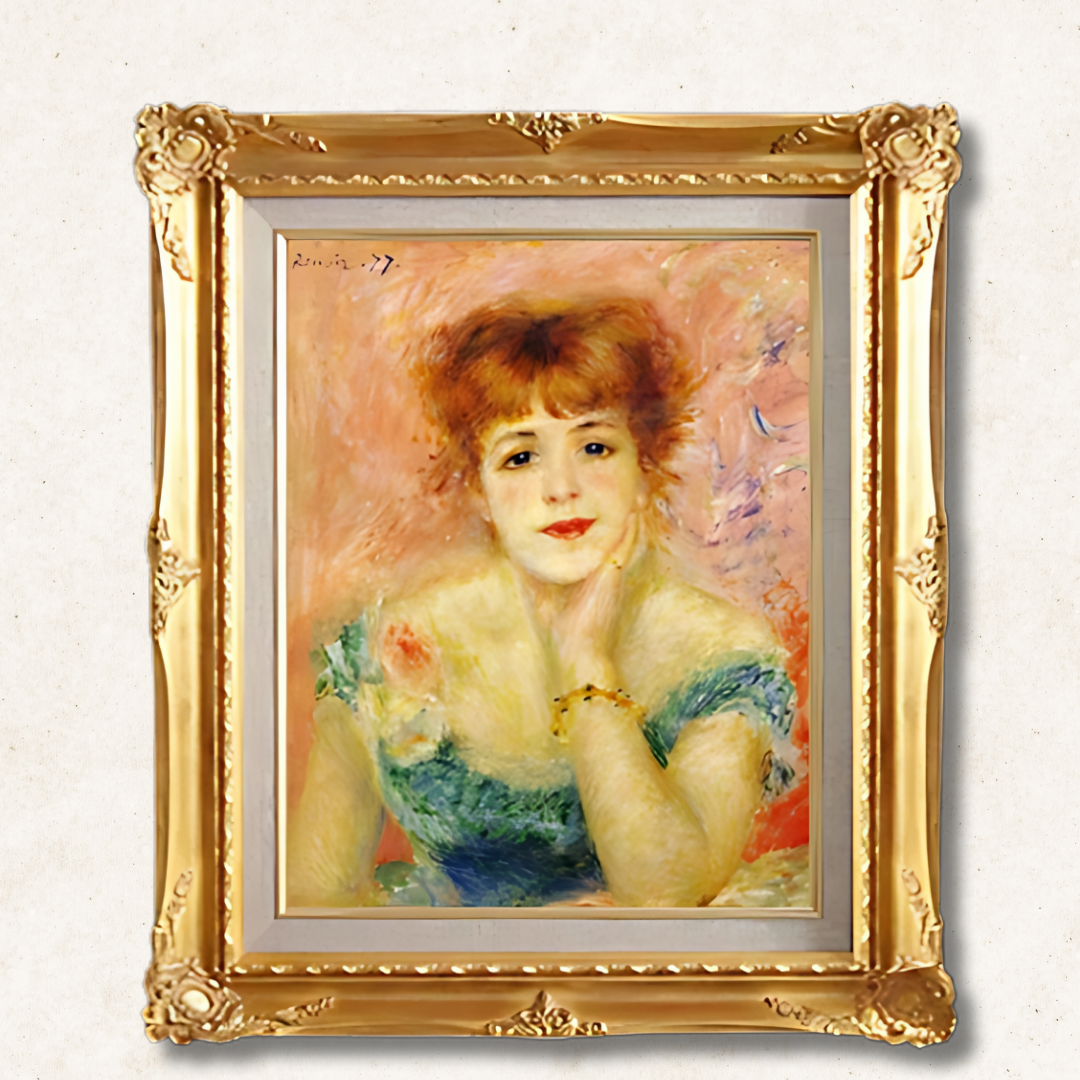 Pierre-Auguste Renoir<br>- Portrait of Jeanne Samary (Framed)