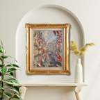 Claude Monet <br>- Rue Montorgueil, Paris. Festival of June 30, 1878 (Framed)