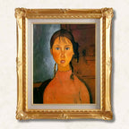 Amedeo Modigliani — Portrait of a Young Girl with Braided Hair