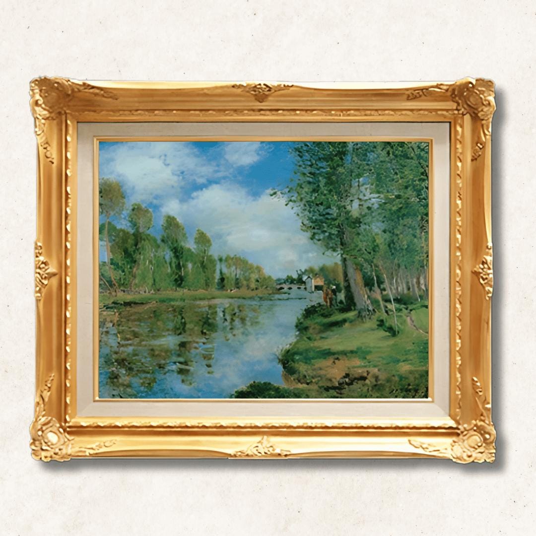 Alfred Sisley  <br>- Path along the Riverbank