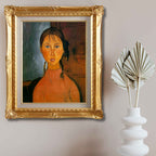Amedeo Modigliani — Portrait of a Young Girl with Braided Hair