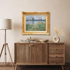 Claude Monet  <br>-  The Banks of the Seine near Vétheuil