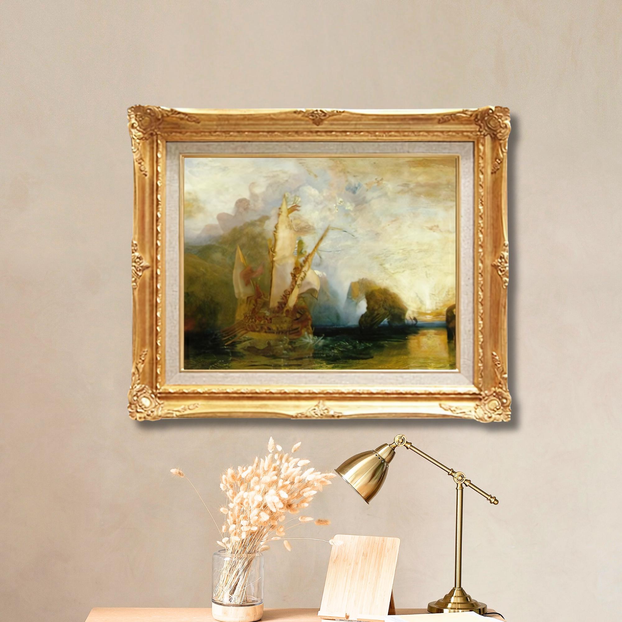 J. M. W. Turner  <br>-  Odysseus Mocking Polyphemus