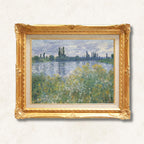 Claude Monet  <br>-  The Banks of the Seine near Vétheuil