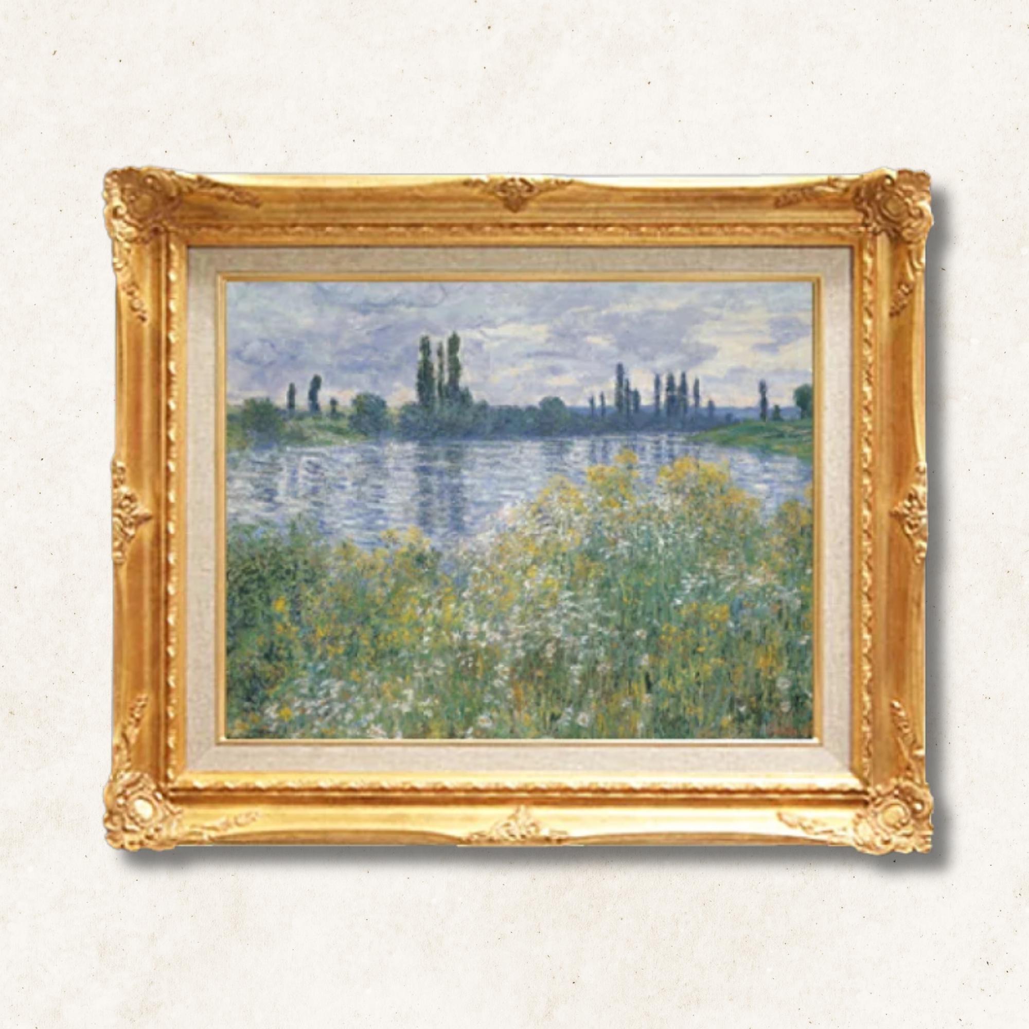 Claude Monet  <br>-  The Banks of the Seine near Vétheuil