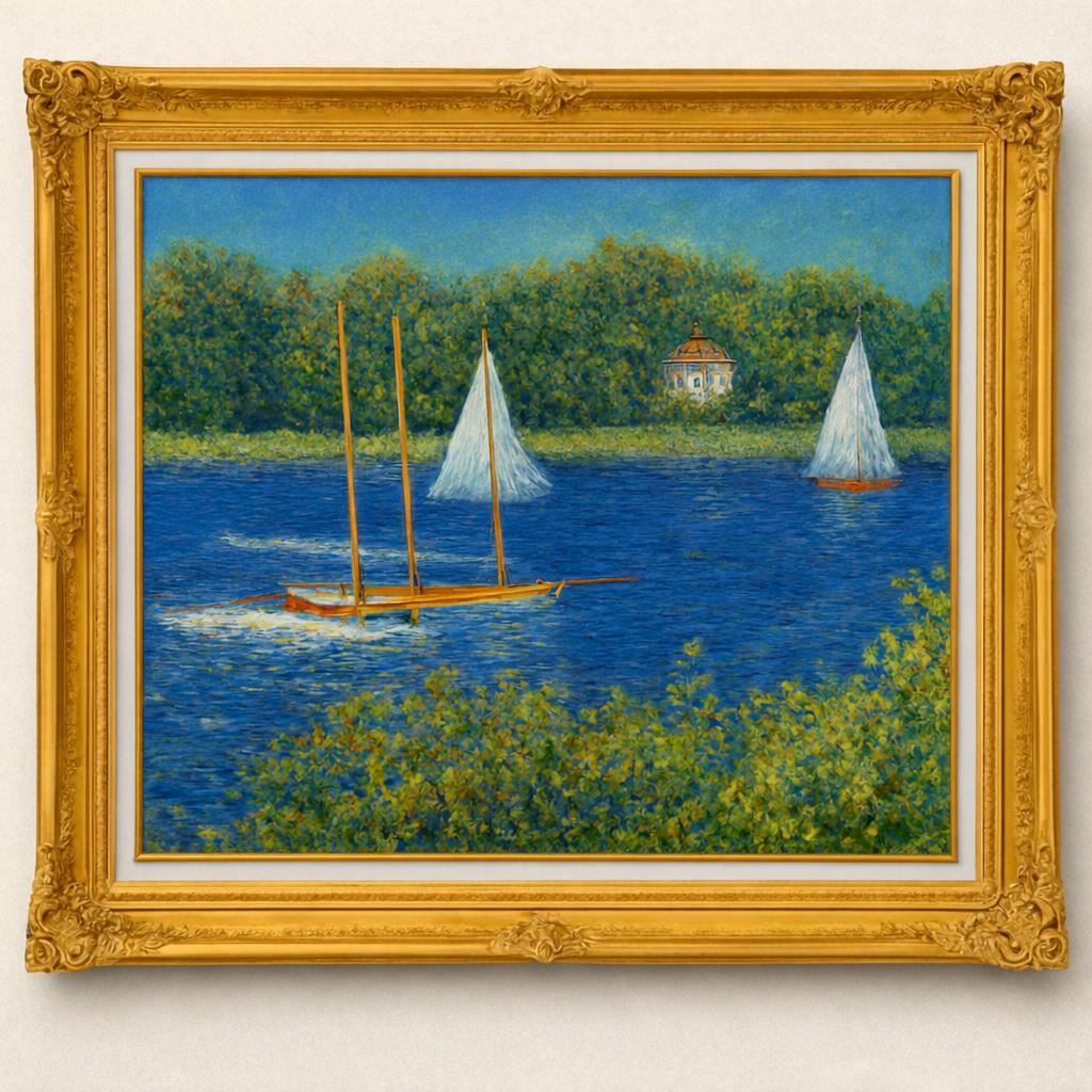 Claude Monet  <br>- The Port at Argenteuil II